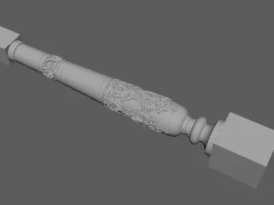 antique baluster 3D model