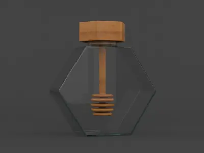 Honey Jar 3D model