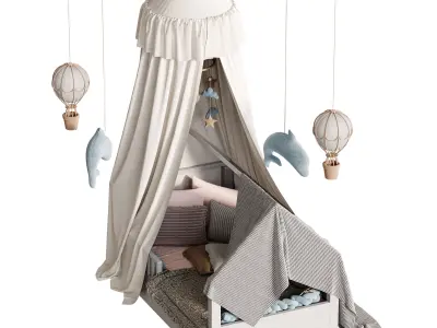 Baby bed 6 3D model