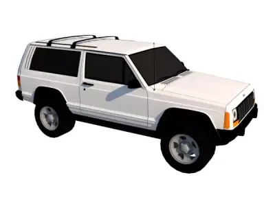 JEEP CHEROKEE SPORT 3 DOOR 2 5 4X4 2000 Low-poly 3D model