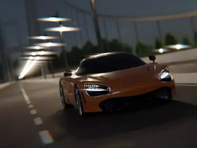 McLaren animation  3D model