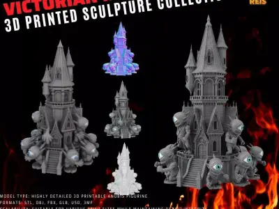 Gothic Tower Adorned with One 3D model