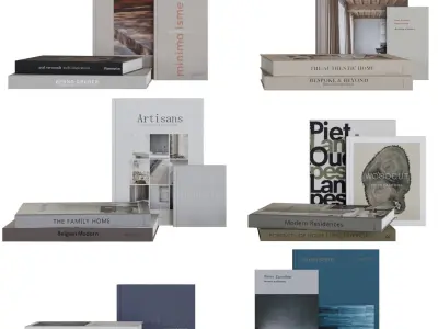 Set of Books 01 3D model