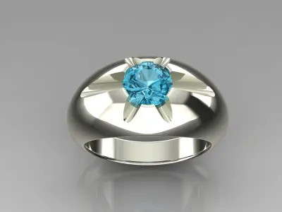 Band Ring 3D print model