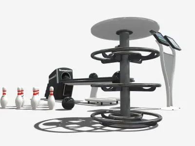 Bowling Props Low-poly 3D model