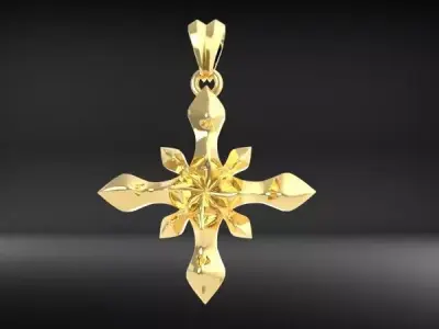 Starburst Pendant 3D print model