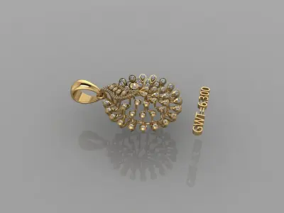 FASION PENDANT 3D model 11
