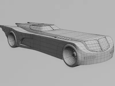 Batman Animated series Batmobile 3D model