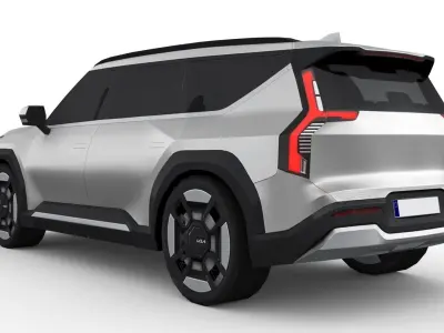 Kia EV9 2023 Low-poly 3D model