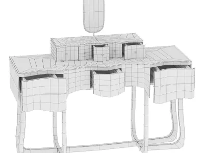 SINUOUS VANITY TABLE by maisonvalentina 3D model
