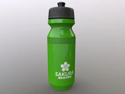 PBR Sports Water Bottle B Low-poly 3D model