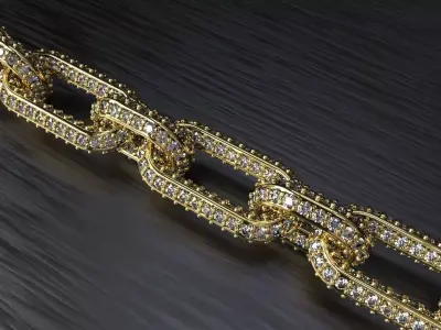 Hermes Chain link for Gems 3D print model