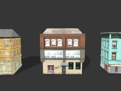 City Building Constructor Low-poly 3D model