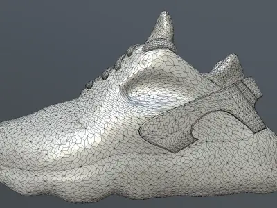NIKE AIR HUARACHE SHOES PBR Low-poly 3D model