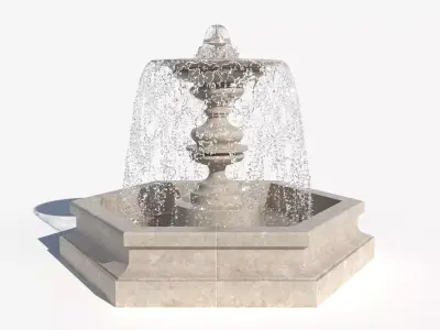 Fountain 3D model buy