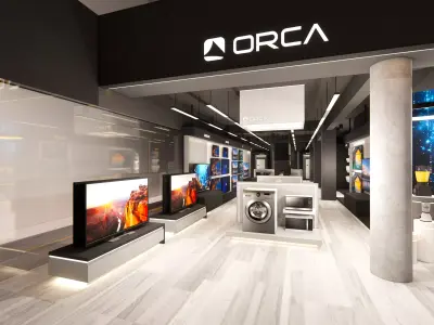 INTERIOR DESIGN OF ORCA ELECTRONICS Low-poly 3D model