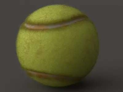 Tennis Ball  Low-poly 3D model