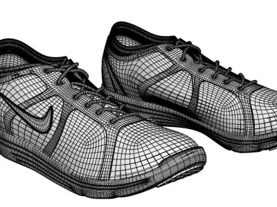 Woman sneakers 3D model