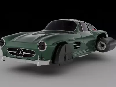 flying car 3D model from CGTrader