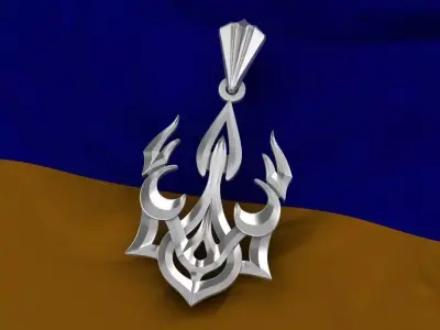 Ukrainian Trident 3D print model 12