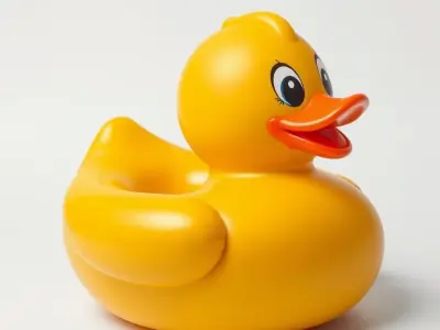 Yellow Rubber Duck D model pack Low-poly 3D model