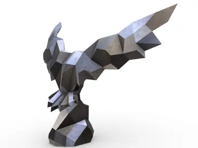 Snowy owl 3D print model