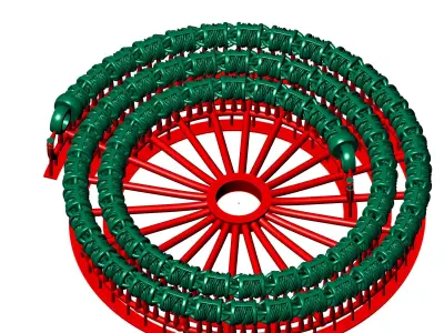 8mm Luxury Textured Chain Detailed 3D Model with Amazing Finish 3D print model