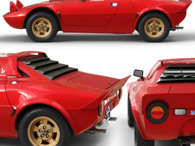 Lancia Stratos HF 1974 3D model