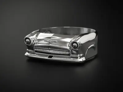 A SIGNET IN THE FORM OF A GAZ 21 CAR 3D print model
