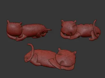 kids cat toy 05 3D model
