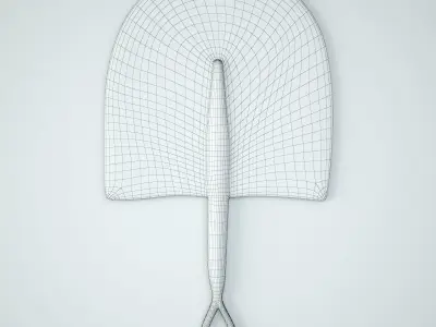 African Handwoven Fan 23 3D model