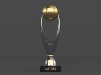 Gold Trophy Cup Collection 3D Model Pack