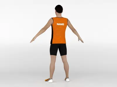 Athlete Runner 08 3D model