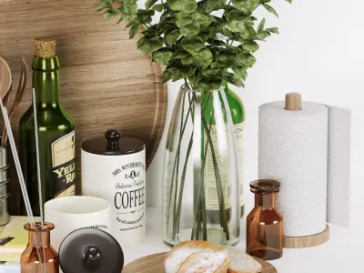 Kitchen Decorative Set 078 3D model