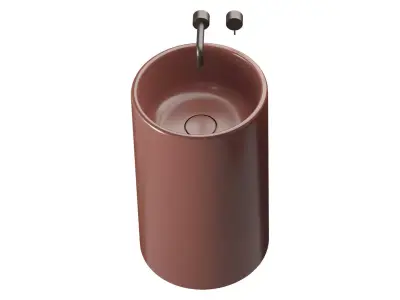 Itaca round freestanding washbasin 3D model