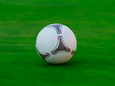 Soccer ball Low-poly 3D model 12