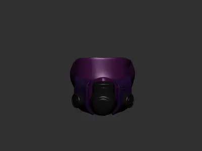 GAS MASK high poly sculpt 3d printable  3D model