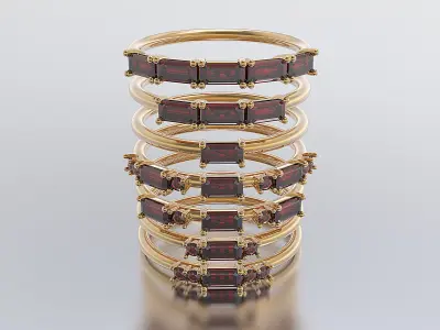 solitaire woman ring 3D Model Pack