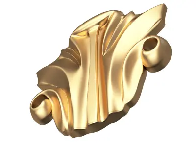 Corbel Carved 02 Low-poly 3D model