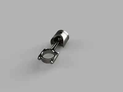 Piston of an Enigne Motor 3D print model