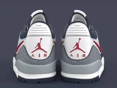 Air Jordan Legacy 312 Low Midnight Navy  3D model