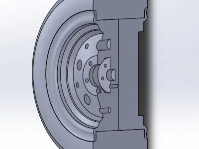Toy car wheel 3D model