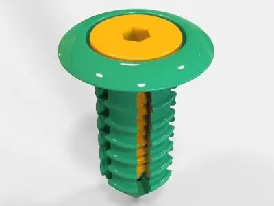 Retainer Blind Rivet Screw Type  Version-03 3D print model