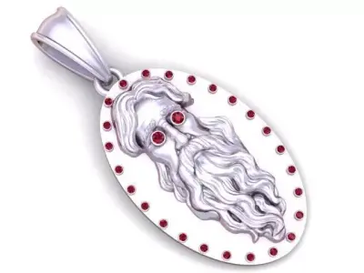 Gold medallion pendant  3D printable model   3D print model