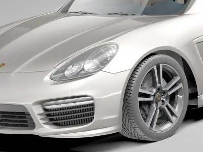 Porsche Panamera Turbo S 2014 3D model