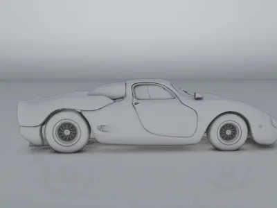 Simple Concept Sportcar  3D model
