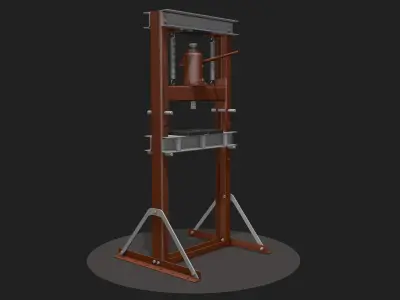 Hydraulic Bench Press 3D model