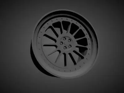 HRE 303 scalable and Printable rim 3D print model