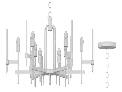  Bari Light Chandelier 3D model