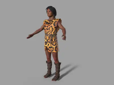 hominid Low-poly 3D model